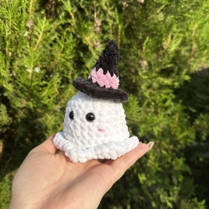 Horgolt mini szellem plüss - játék & sport - plüssállat & játékfigura - más figura - Meska.hu