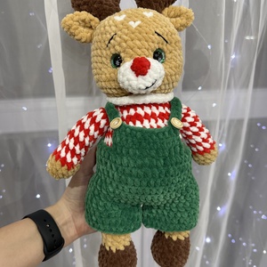 Horgolt rénszarvas plüss, Játék & Sport, Plüssállat & Játékfigura, Más figura, Horgolás, MESKA