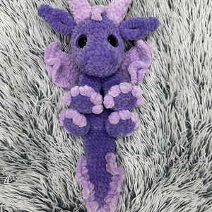 Horgolt sárkány plüss (alvóka) - játék & sport - plüssállat & játékfigura - plüss sárkány - Meska.hu