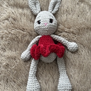 Horgolt balerina nyuszi plüss - játék & sport - plüssállat & játékfigura - nyuszi - Meska.hu