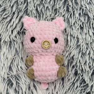 Horgolt malac plüss, Játék & Sport, Plüssállat & Játékfigura, Malac, Horgolás, MESKA