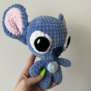 Horgolt plüss stitch - játék & sport - plüssállat & játékfigura - más figura - Meska.hu