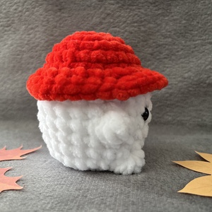 Horgolt gomba piros - játék & sport - plüssállat & játékfigura - plüss zöldség, gyümölcs - Meska.hu