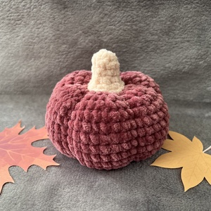 Horgolt tök mályva, Kellékek & szerszámok, Dekorációs kellékek, Őszi dekor, Őszi dekortök, Horgolás, MESKA
