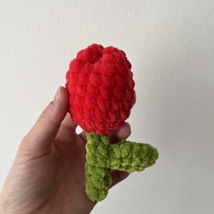 Horgolt tulipán piros - Meska.hu