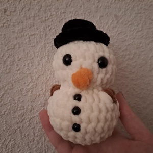 hóember plüss, Játék & Sport, Plüssállat & Játékfigura, Plüss mesefigurák, Horgolás, MESKA