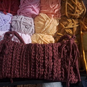 horgolt masnis táska - táska & tok - variálható táska - Meska.hu