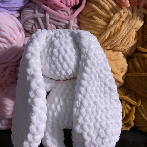 horgolt extravagáns plüss - játék & sport - plüssállat & játékfigura - nyuszi - Meska.hu