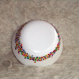 Pöttyös tálka - otthon & életmód - konyhafelszerelés, tálalás - tálalás - tányér & étkészlet - Meska.hu