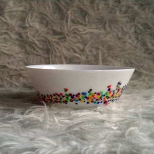 Pöttyös tálka - otthon & életmód - konyhafelszerelés, tálalás - tálalás - tányér & étkészlet - Meska.hu