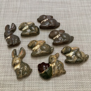 Nyuszis hűtőmágnes , Kellékek & szerszámok, Díszíthető tárgyak, Kerámia, Kerámia, MESKA