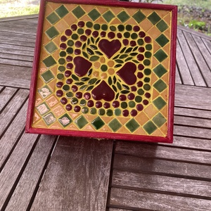 Mozaik ékszerdoboz , Kellékek & szerszámok, Dekorációs kellékek, Mozaik, Agyagozás, MESKA