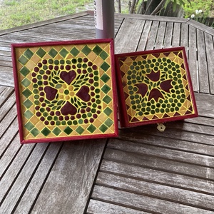 Mozaik ékszerdoboz  - kellékek & szerszámok - dekorációs kellékek - mozaik - Meska.hu