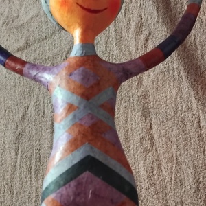 Karikán függeszkedő bohóc  - otthon & életmód - dekoráció - fali és függő dekoráció - függődísz - Meska.hu