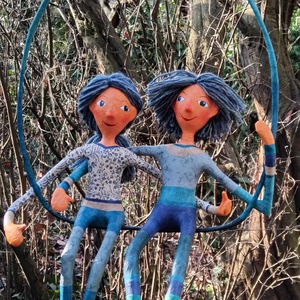 Hintázó pár , Otthon & Életmód, Dekoráció, Fali és függő dekoráció, Függődísz, Papírművészet, MESKA