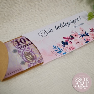 Pénzátadó boríték - esküvő - emlék & ajándék - nászajándék - esküvői pénzátadó boríték, kártya - Meska.hu