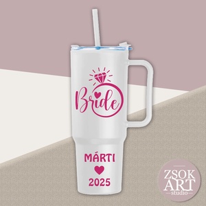 Lánybúcsú tumbler  - otthon & életmód - konyhafelszerelés, tálalás - italos kellékek - kulacsok - Meska.hu