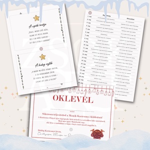 Adventi Kincsvadászat nyomtatható e-book - karácsony - adventi díszek - adventi naptár - Meska.hu