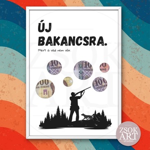Új bakancsra. - Vicces pénzátadó képkeret vadászoknak - Meska.hu
