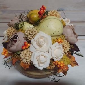 Őszi asztaldísz tökkel - otthon & életmód - dekoráció - asztal és polc dekoráció - asztaldísz - Meska.hu Őszi asztaldísz tökkel - otthon & életmód - dekoráció - asztal és polc dekoráció - asztaldísz - Meska.hu