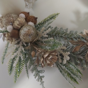 Adventi  gyöngyház gyertyás - karácsony - adventi díszek - adventi koszorú - Meska.hu