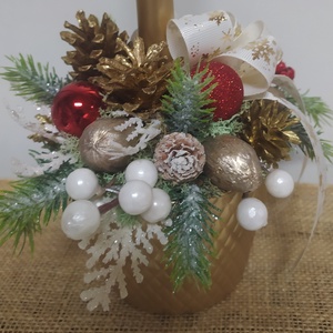 Egy gyertyás karácsonyi dísz - Meska.hu