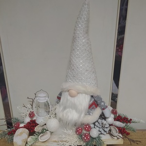 Manó szánkón - karácsony - karácsonyi lakásdekoráció - ünnepi asztaldekoráció - Meska.hu