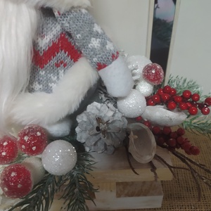 Manó szánkón - karácsony - karácsonyi lakásdekoráció - ünnepi asztaldekoráció - Meska.hu