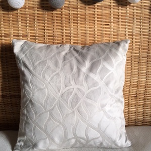 Fehér bársony díszpárnahuzat - otthon & életmód - lakástextil - párna & párnahuzat - Meska.hu