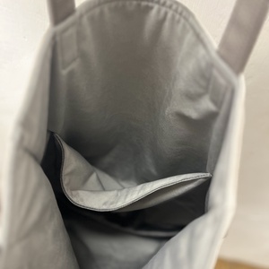 Krém/szürke tote bag - táska & tok - kézitáska & válltáska - válltáska - Meska.hu