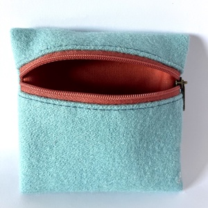 Kék gyapjú pénztárca, Táska & Tok, Pénztárca & Más tok, Aprópénztartó, , MESKA