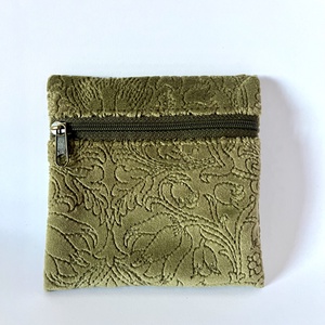 Zöld bársony pénztárca, Táska & Tok, Pénztárca & Más tok, Aprópénztartó, , MESKA