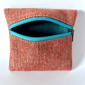 Piros/kék pénztárca - táska & tok - pénztárca & más tok - aprópénztartó - Meska.hu