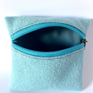 Kék gyapjú pénztárca, Táska & Tok, Pénztárca & Más tok, Aprópénztartó, , MESKA