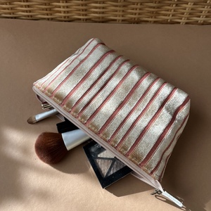 Arany csíkos sminkes neszesszer táska - táska & tok - neszesszer - Meska.hu