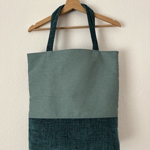 Zöld tote bag - táska & tok - kézitáska & válltáska - válltáska - Meska.hu