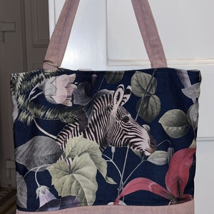 Dzsungel mintás tote bag - táska & tok - kézitáska & válltáska - válltáska - Meska.hu