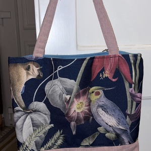 Dzsungel mintás tote bag, Táska & Tok, Kézitáska & válltáska, Válltáska, Varrás, MESKA