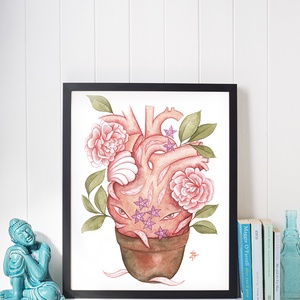 Heartplant (Szív cserépben) - művészet - grafika & illusztráció - digitális - Meska.hu