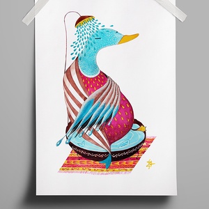 Relaxing Duck (Pihenő kacsa) - Meska.hu