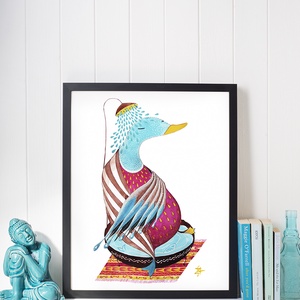 Relaxing Duck (Pihenő kacsa) - művészet - grafika & illusztráció - digitális - Meska.hu