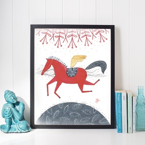 Red Steed (Vörös paripa) - művészet - grafika & illusztráció - digitális - Meska.hu
