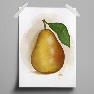 Pear (körte), Művészet, Grafika & Illusztráció, Digitális, Fotó, grafika, rajz, illusztráció, MESKA