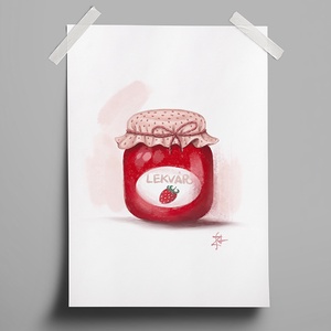 Jam (lekvár), Művészet, Grafika & Illusztráció, Digitális, Fotó, grafika, rajz, illusztráció, MESKA