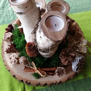 Adventi koszorú és asztaldísz - karácsony - adventi díszek - adventi koszorú - Meska.hu