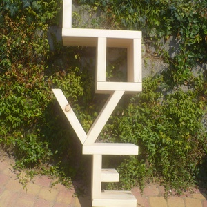 LOVE fali polc, Otthon & Lakás, Bútor, Polc, Famegmunkálás, Mindenmás, Meska