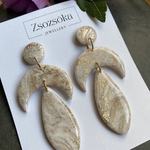 Golden marble moon  - Meska.hu