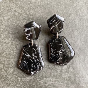 Black Marble Geometric  - Meska.hu