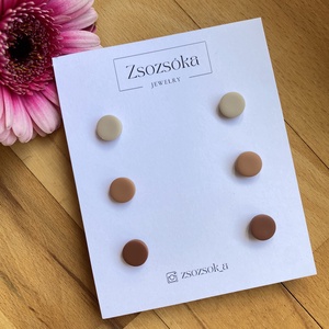 Spring Dots, Ékszer, Fülbevaló, Pötty fülbevaló, Gyurma, MESKA
