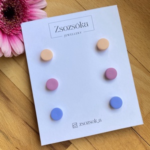 Spring Dots, Ékszer, Fülbevaló, Pötty fülbevaló, Gyurma, MESKA